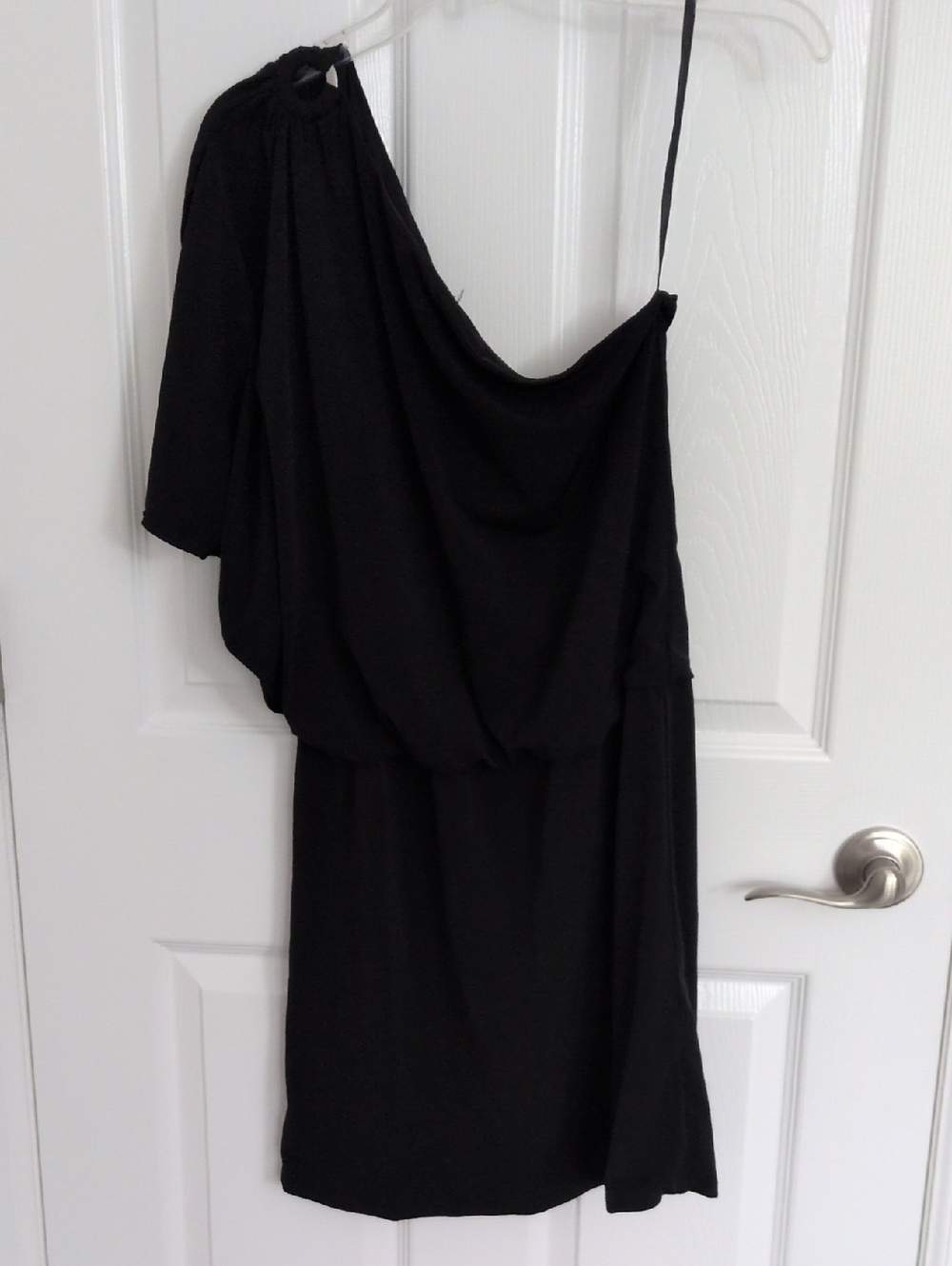 White House Black Market Black One Shoulder Dress - 6